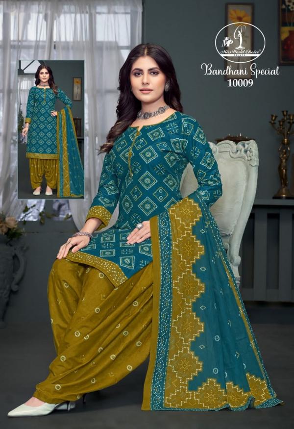 Miss World Bandhni Vol-10 – Dress Material